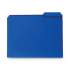 Smead Top Tab Poly Colored File Folders, 1/3-Cut Tabs, Letter Size, Blue, 24/Box (10503)