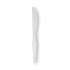 Dixie Plastic Cutlery, Heavyweight Knives, White, 100/Box (KH207)