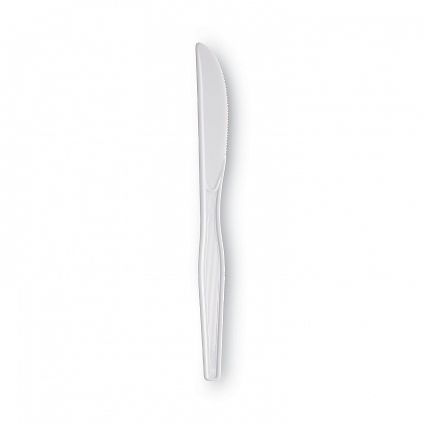 Plastic Cutlery, Heavyweight Knife, White, 100/Box (KH207)