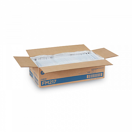 Plastic Cutlery, Heavy Mediumweight Fork, White, 1,000/Carton (FM217)
