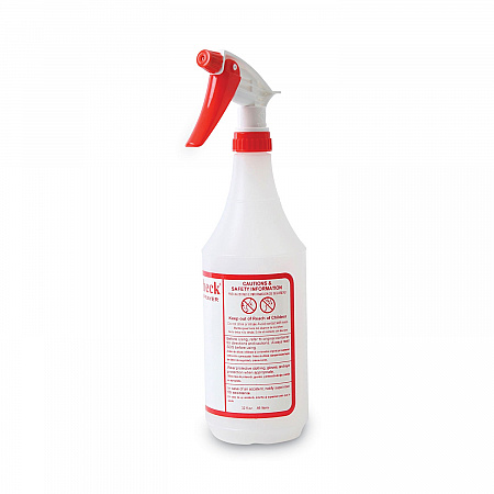 General Purpose Plastic Bottle with Trigger Spray, 32 oz, Clear/Red, 3/Pack (03010)
