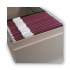 Smead Colored Hanging File Folders, Letter Size, 1/5-Cut Tab, Maroon, 25/Box (64073)