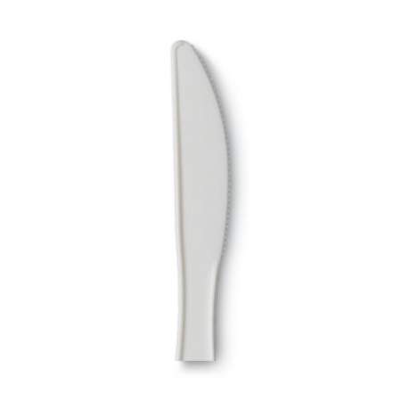 Dixie Plastic Cutlery, Mediumweight Knives, White, 1,000/Carton (PKM21)
