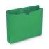 Smead Colored File Jackets with Reinforced Double-Ply Tab, Straight Tab, Letter Size, Green, 50/Box (75563)