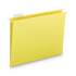 Smead Colored Hanging File Folders, Letter Size, 1/5-Cut Tab, Yellow, 25/Box (64069)