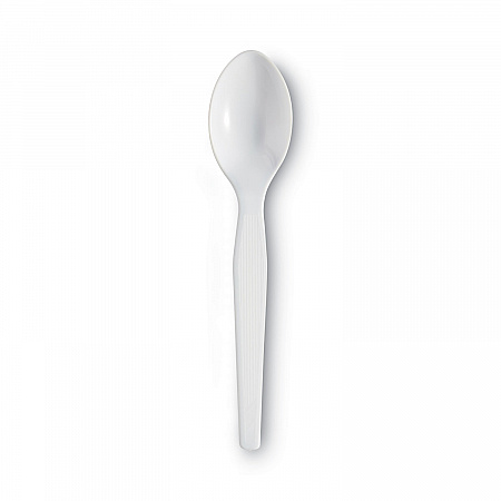 Plastic Cutlery, Heavyweight Spoon, White, 100/Box, 10 Boxes/Carton (TH207CT)