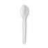 Dixie Plastic Cutlery, Heavyweight Teaspoons, White, 1,000/Carton (TH207CT)