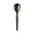 Dixie Plastic Cutlery, Heavyweight Soup Spoons, 5 3/4", Black, 1,000/Carton (SH517)