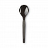 Plastic Cutlery, Heavyweight Soup Spoon, Black, 1,000/Carton (SH517)