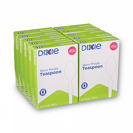 Plastic Cutlery, Heavyweight Spoon, White, 100/Box, 10 Boxes/Carton (TH207CT)