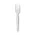 Dixie Plastic Cutlery, Heavy Mediumweight Forks, White, 1,000/Carton (FM217)
