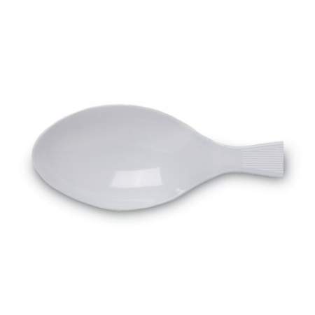 Dixie Plastic Cutlery, Heavy Mediumweight Teaspoons, White, 100/Box (TM207)