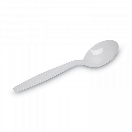 Plastic Cutlery, Heavyweight Soup Spoon, White, 100/Box, 10 Boxes/Carton (SH207CT)