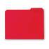 Smead Top Tab Poly Colored File Folders, 1/3-Cut Tabs, Letter Size, Red, 24/Box (10501)