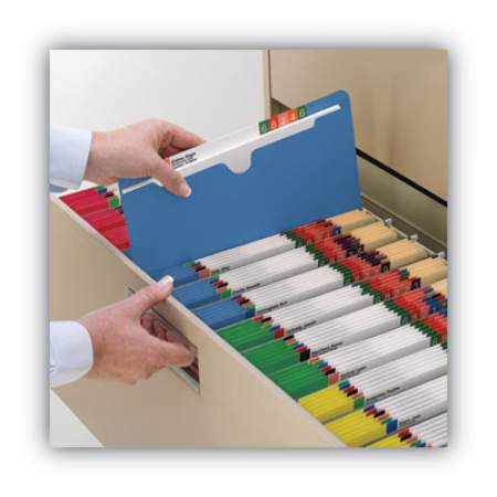 Smead Colored File Jackets with Reinforced Double-Ply Tab, Straight Tab, Letter Size, Assorted Colors, 50/Box (75673)