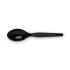 Dixie Plastic Cutlery, Heavy Mediumweight Teaspoons, Black, 1,000/Carton (TM507CT)