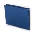 Smead Colored Hanging File Folders, Letter Size, 1/5-Cut Tab, Navy, 25/Box (64057)