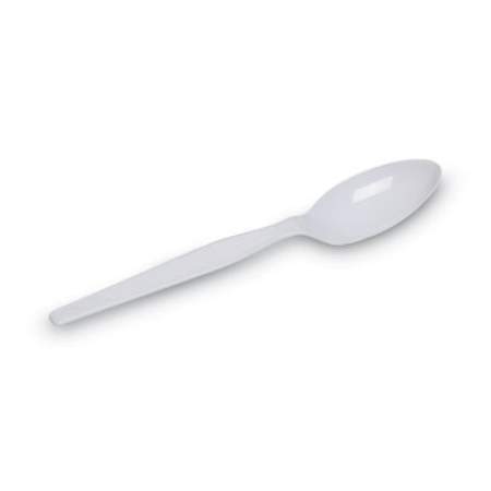 Dixie Plastic Cutlery, Heavy Mediumweight Teaspoons, White, 1,000 Carton (TM207CT)