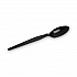 Individually Wrapped Heavyweight Spoon, Plastic, Black, 1,000/Carton (TH53C7)