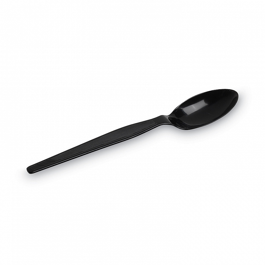 Individually Wrapped Heavyweight Spoon, Plastic, Black, 1,000/Carton (TH53C7)