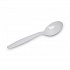 Plastic Cutlery, Heavyweight Soup Spoon, White, 100/Box (SH207)