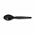 Plastic Cutlery, Heavyweight Spoon, Black, 1,000/Carton (TH517)