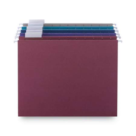 Smead Colored Hanging File Folders, Letter Size, 1/5-Cut Tab, Assorted, 25/Box (64056)