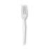 Dixie Plastic Cutlery, Heavyweight Forks, White, 1,000/Carton (FH217)