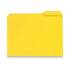 Smead Top Tab Poly Colored File Folders, 1/3-Cut Tabs, Letter Size, Yellow, 24/Box (10504)
