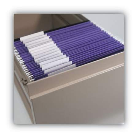 Smead Color Hanging Folders with 1/3 Cut Tabs, Letter Size, 1/3-Cut Tab, Purple, 25/Box (64023)