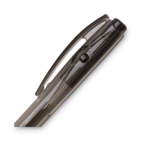 BIC BU3 Ballpoint Pen, Retractable, Bold 1 mm, Black Ink, Black Barrel, Dozen (BU311BK)