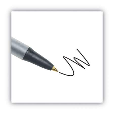 BIC Ecolutions Clic Stic Ballpoint Pen, Retractable, Medium 1 mm, Black Ink, Clear Barrel, Dozen (CSEM11BK)