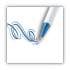 BIC Clic Stic Ballpoint Pen, Retractable, Medium 1 mm, Blue Ink, White Barrel, Dozen (CSM11BE)