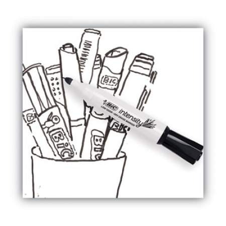 BIC Intensity Low Odor Chisel Tip Dry Erase Marker, Broad Chisel Tip, Black, 36/Pack (GDEM36BK)