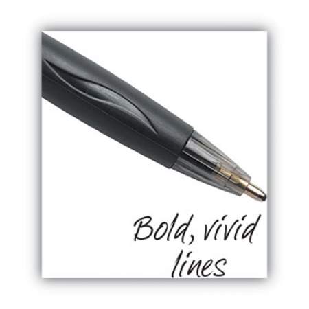 BIC GLIDE Bold Ballpoint Pen, Retractable, Bold 1.6 mm, Black Ink, Black Barrel, 3/Pack (VCGBP31BK)