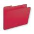 Smead Expanding Recycled Heavy Pressboard Folders, 1/3-Cut Tabs, 1" Expansion, Letter Size, Bright Red, 25/Box (21538)