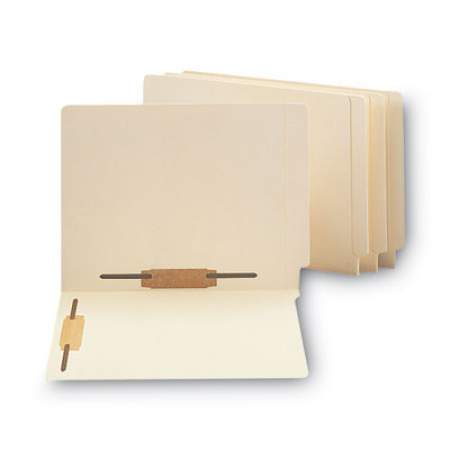 Smead Manila End Tab 2-Fastener Folders with Reinforced Tabs, 0.75" Expansion, Straight Tab, Letter Size, 11 pt. Manila, 50/Box (34120)