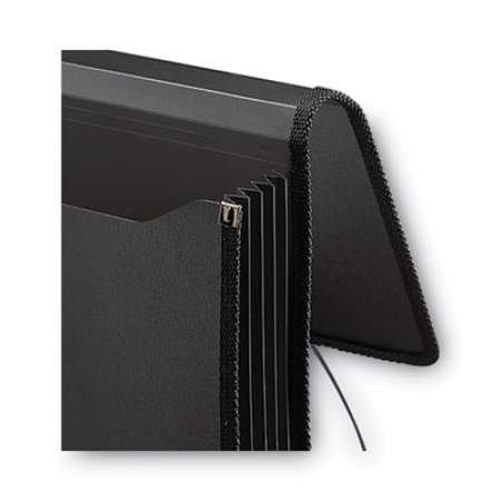 Smead Poly Premium Wallets, 5.25" Expansion, 1 Section, Letter Size, Black (71500)