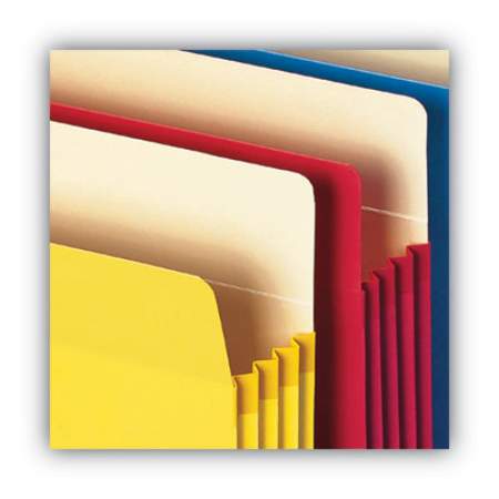Smead Colored File Pockets, 3.5" Expansion, Legal Size, Assorted, 5/Pack (74892)