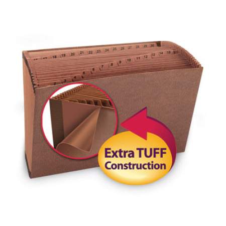 Smead TUFF Expanding Files, 31 Sections, 1/31-Cut Tab, Legal Size, Redrope (70469)