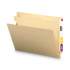 Smead Manila End Tab Classification Folders, 1 Divider, Letter Size, Manila, 10/Box (26825)