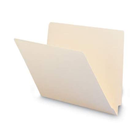 Smead Heavyweight Manila End Tab Folders, 9.5" Front, 1-Ply Straight Tab, Letter Size, 100/Box (24100)