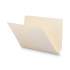 Smead Heavyweight Manila End Tab Folders, 9.5" Front, 1-Ply Straight Tab, Legal Size, 100/Box (27100)