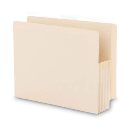 Smead Manila End Tab File Pockets, 3.5" Expansion, Letter Size, Manila, 25/Box (75124)