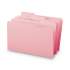 Smead Reinforced Top Tab Colored File Folders, 1/3-Cut Tabs, Legal Size, Pink, 100/Box (17634)