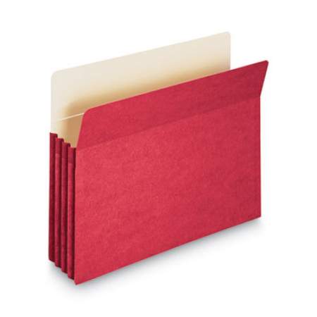 Smead Colored File Pockets, 3.5" Expansion, Letter Size, Red (73231)