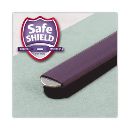 Smead End Tab 2" Expansion Pressboard File Folders w/Two SafeSHIELD Coated Fasteners, Straight Tab, Letter Size, Gray-Green, 25/Box (34715)
