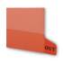 Smead Colored Poly Out Guides with Pockets, 1/3-Cut End Tab, Out, 8.5 x 11, Red, 25/Box (61950)