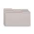 Smead Reinforced Top Tab Colored File Folders, 1/3-Cut Tabs, Legal Size, Gray, 100/Box (17334)
