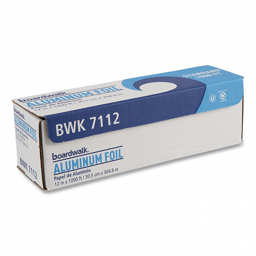 Standard Aluminum Foil Roll, 63 Gauge, 12" x 1,000 ft (7112)